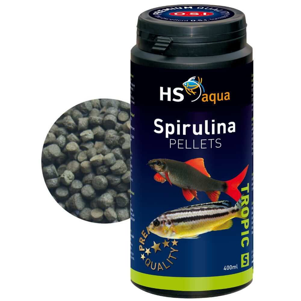 HS O.S.I. Spirulina Pellets S 400ml - 210g pokarm dla ryb granulat