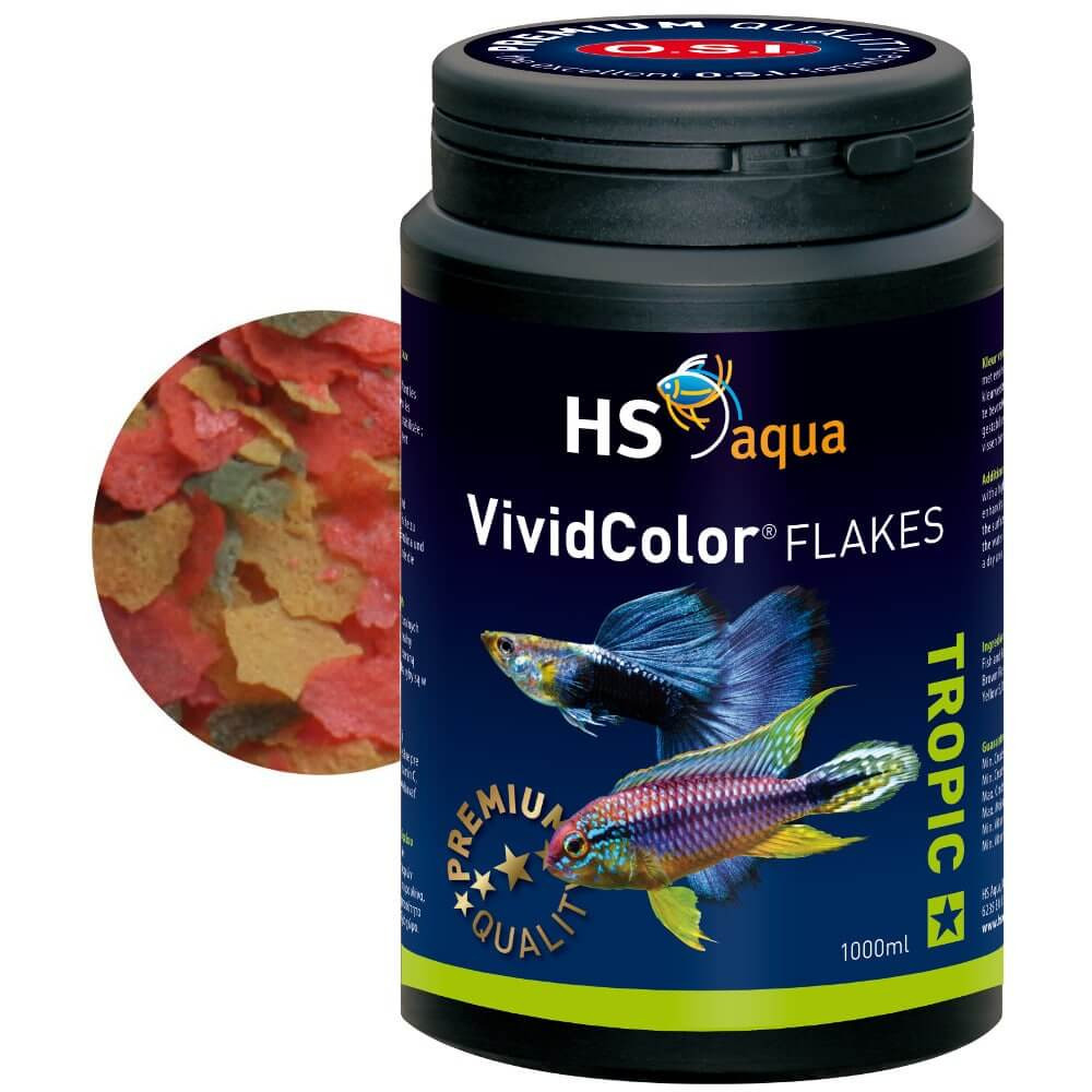 HS O.S.I. Vivid Color Flakes 1000ml - 200g pokarm dla ryb płatki