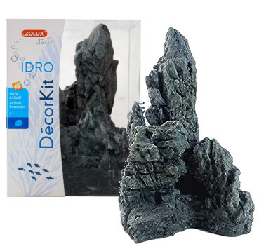 Zolux Idro Kit Black Stone L Kamień ozdoba dekoracja do akwarium