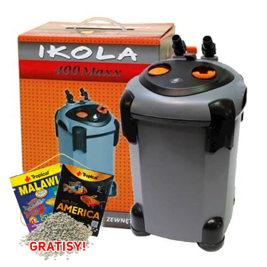 Ikola FZD 400 Maxx Filtr zewnętrzny do akwarium + gratisy