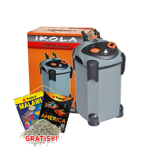 Ikola FZD 600 Maxx Filtr zewnętrzny do akwarium + gratisy