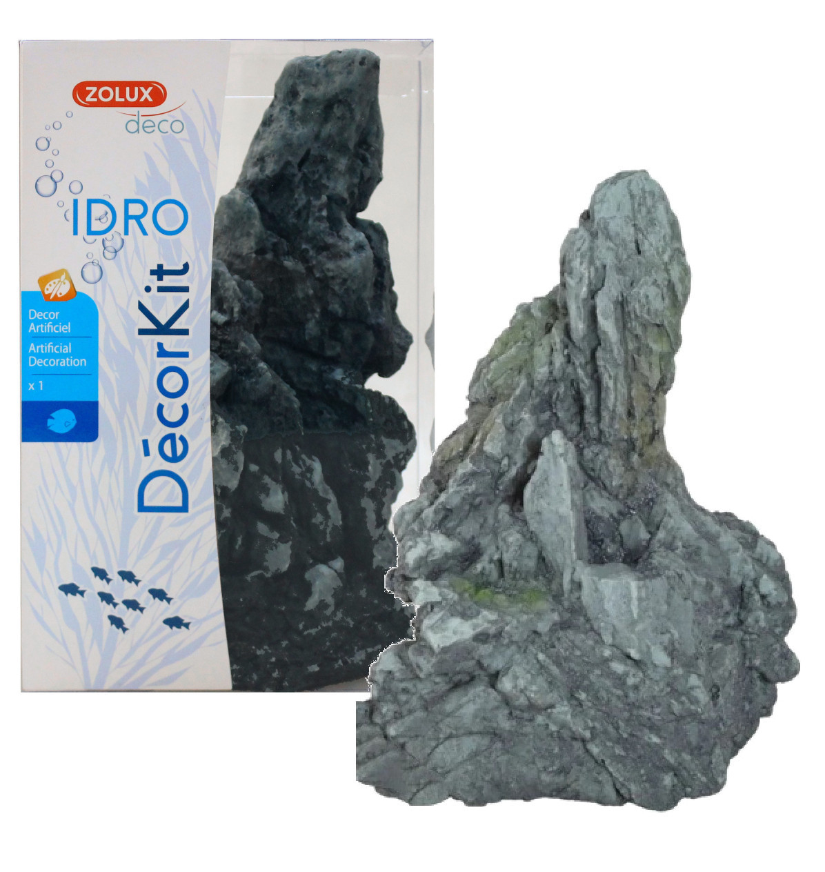 Zolux Idro Kit Black Stone M Kamień ozdoba dekoracja do akwarium
