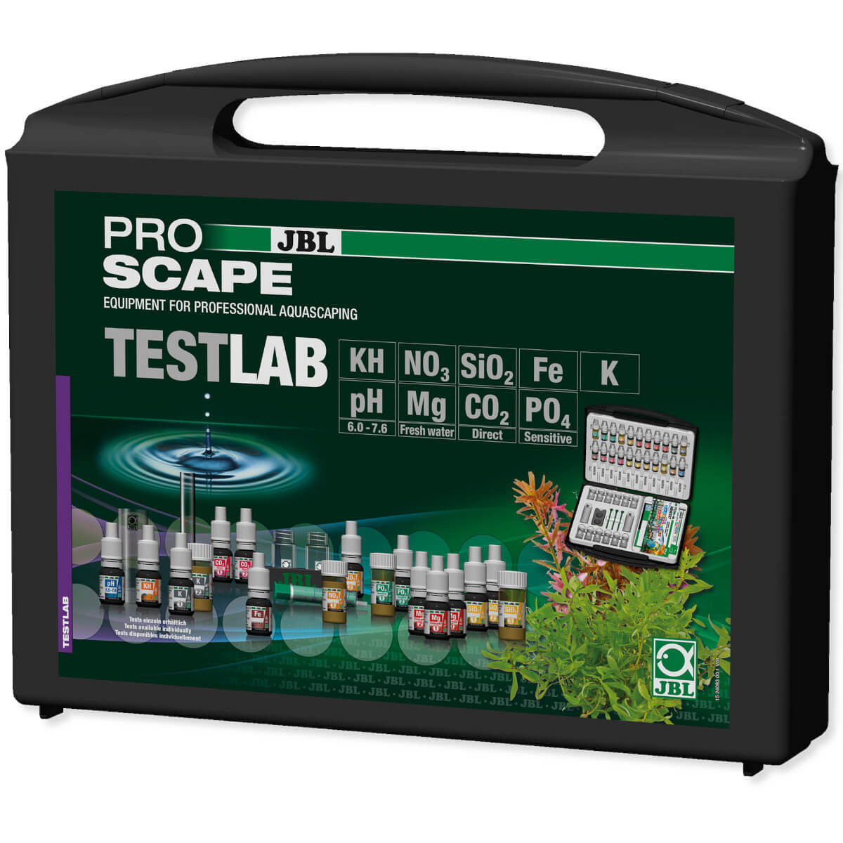 JBL ProAquatest Lab Proscape 9xtest walizka z testami do akwarium słodkowodnego