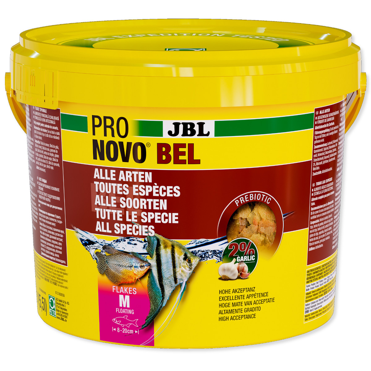 JBL Pronovo Bel Flakes M 5,5L - 950g Pokarm dla ryb