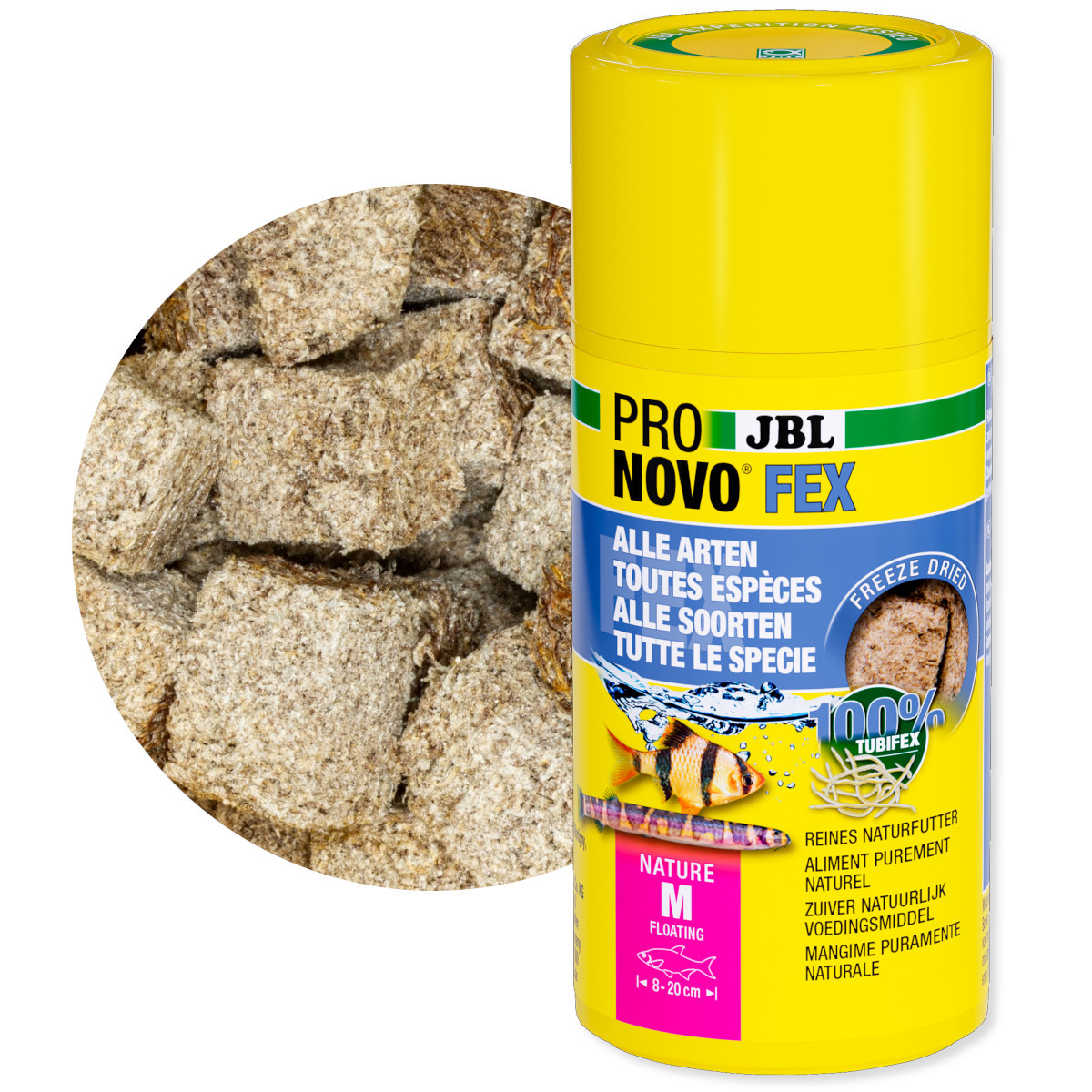 JBL PronovoFex 100ml - 8g Pokarm dla ryb kostki tubifex