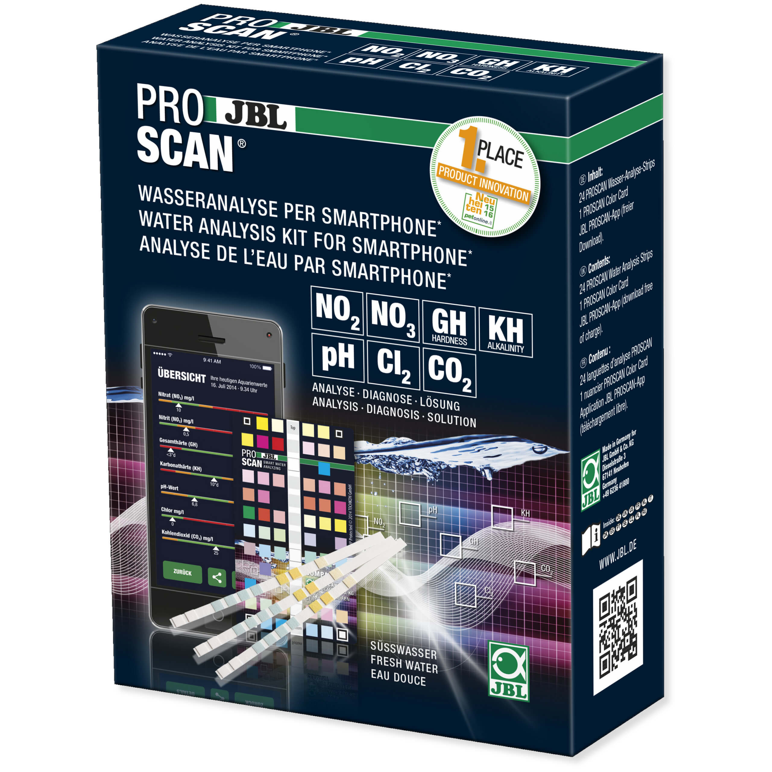JBL ProScan Test 7w1 pH gH kH NO2 NO3 CL2 CO2