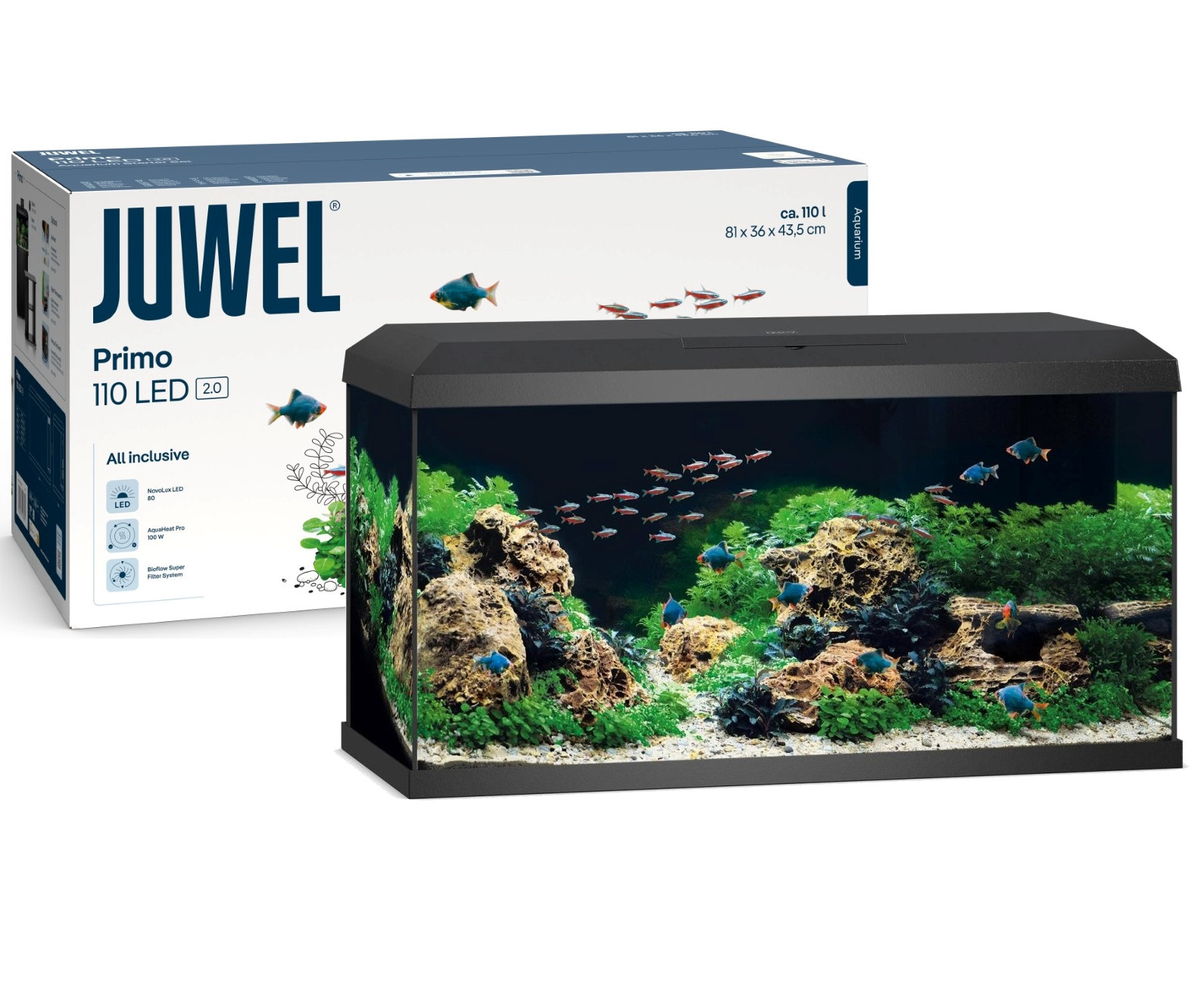 Juwel Primo 110 LED 2.0 Akwarium zestaw czarny