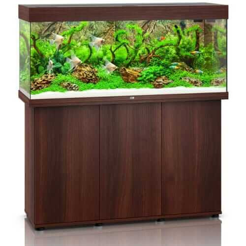 Juwel Rio 240 Helialux Spectrum zestaw akwarium + szafka ciemne drewno