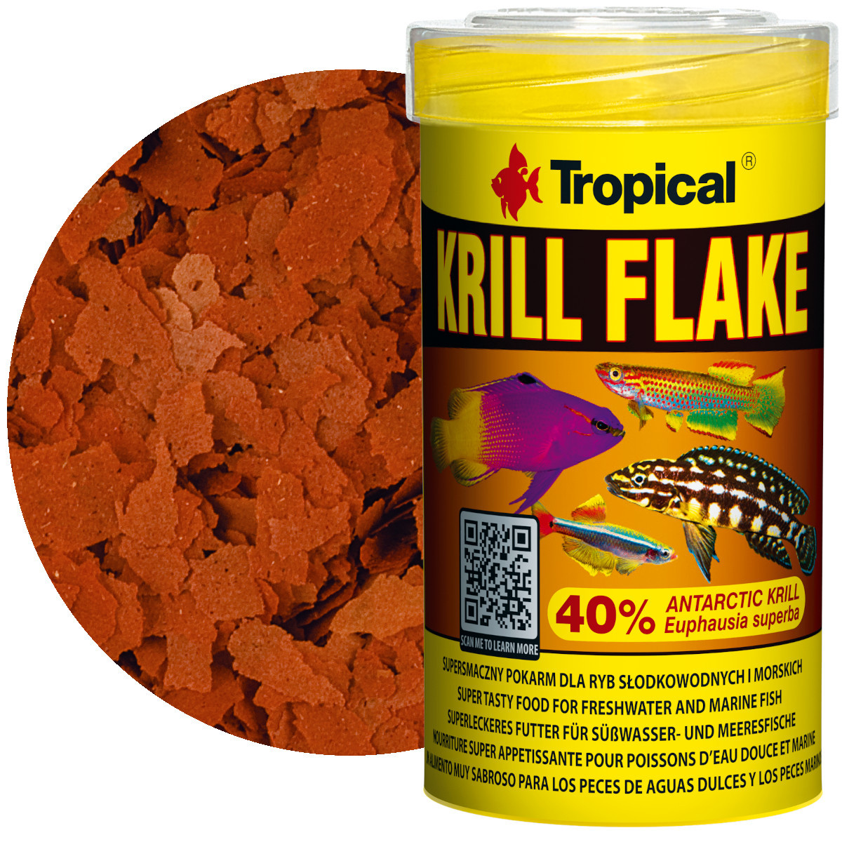 Tropical Krill Flake 100ml - 20g Pokarm dla ryb z krylem
