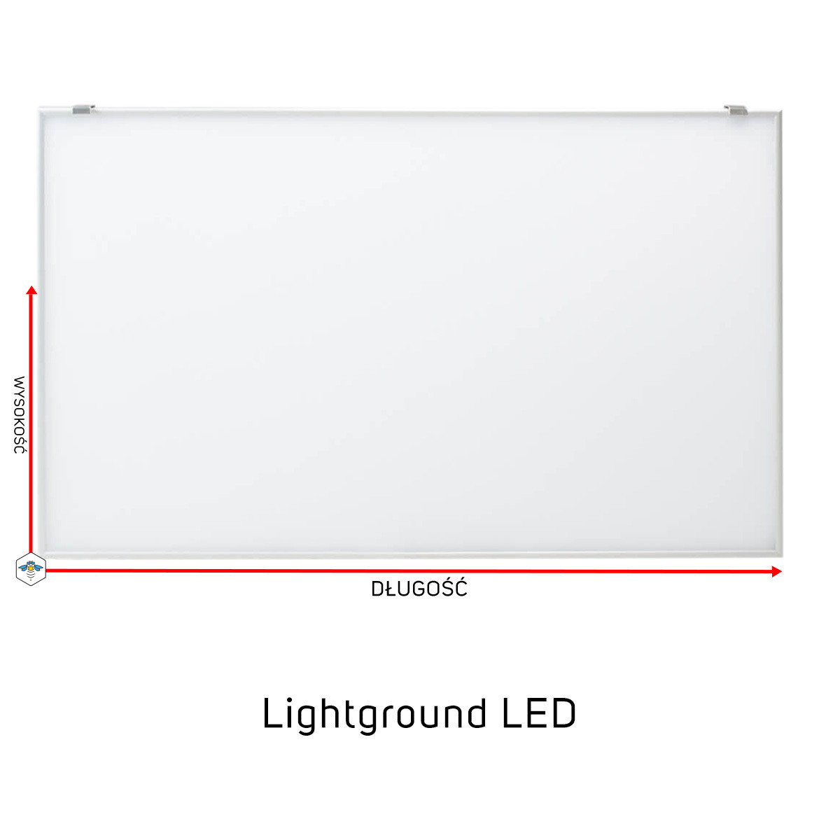 Lightground LED Tło podświetlane białe na wymiar