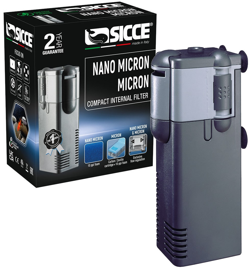 Sicce Micron Filtr wewnętrzny do akwarium 300l/h 5W