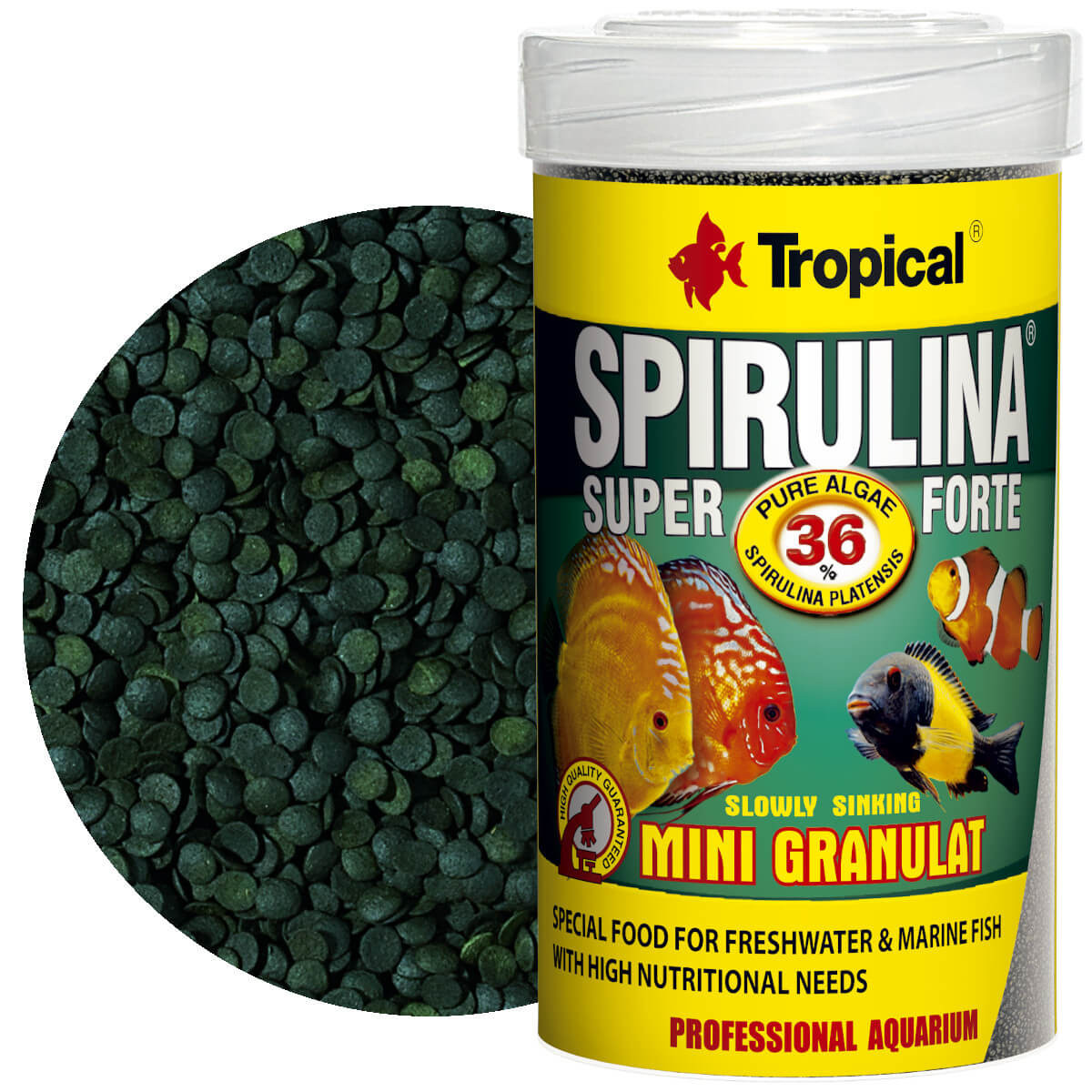 Tropical Super Spirulina Forte Mini Granulat 250ml Pokarm dla ryb