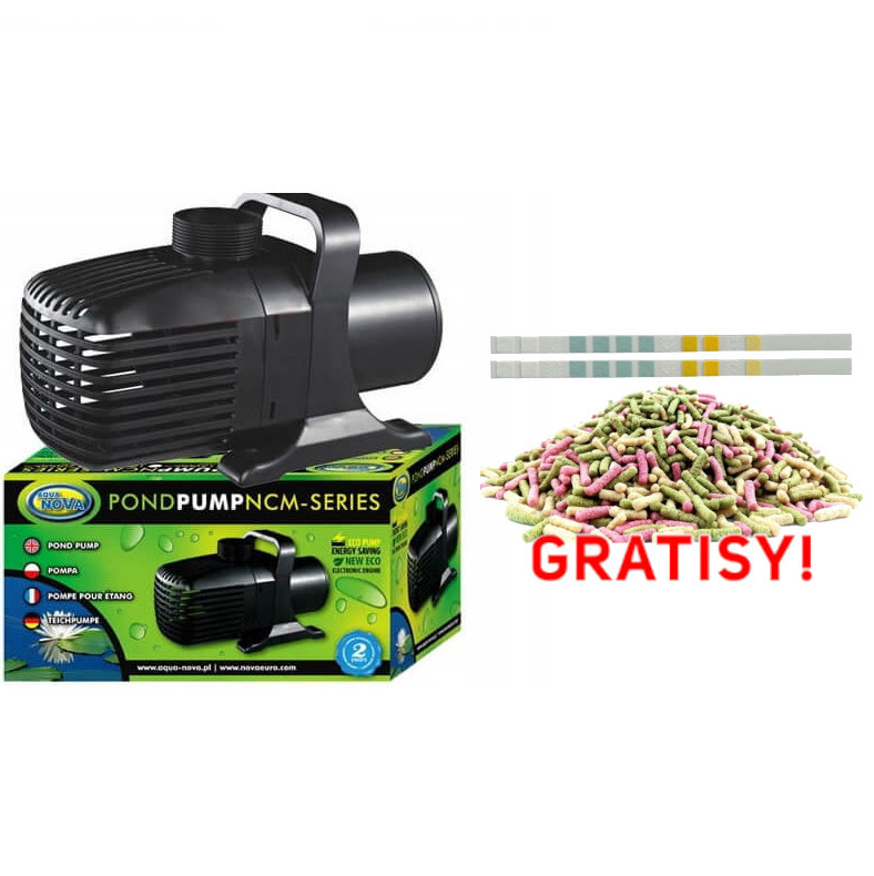 Aqua Nova NCM-13000 Pompa do oczka wodnego 13000L/H ECO 110W + gratisy