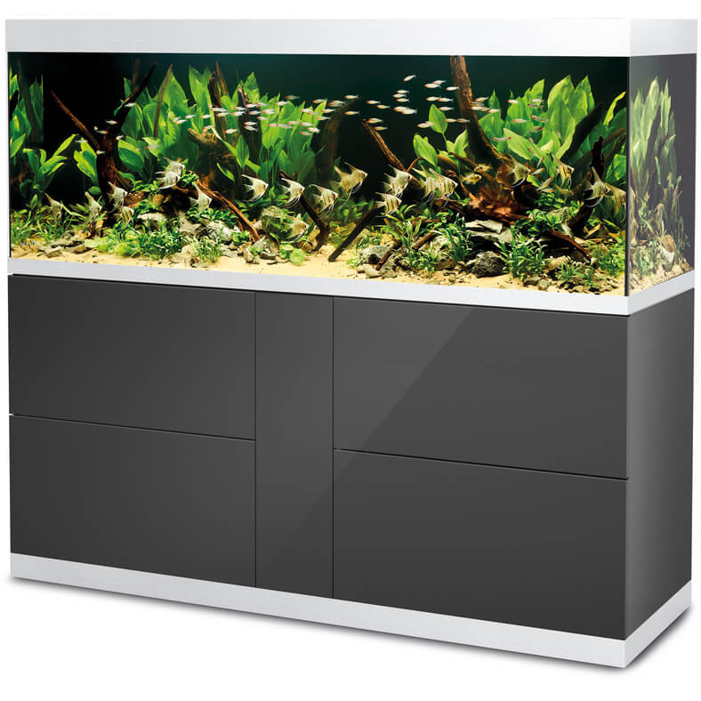 Oase HighLine Optiwhite 600 antracyt zestaw akwarium + szafka