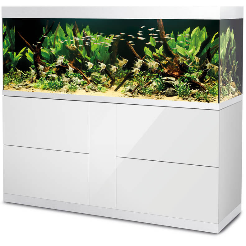 Oase HighLine Optiwhite 600 biały zestaw akwarium + szafka