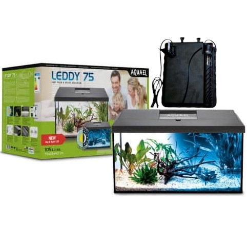 Aquael Leddy D&N 2.0 75 BIOFS Zestaw akwarium LED czarny