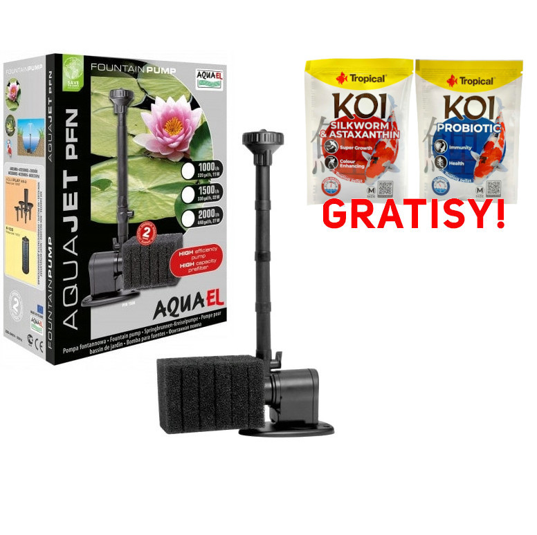 Aquael PFN-2000 Pompa fontannowa do oczka + gratisy