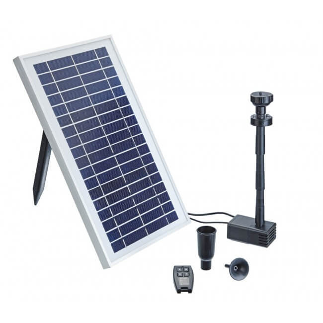 Pontec Pondosolar 600 Control - Solarny zestaw fontannowy LED