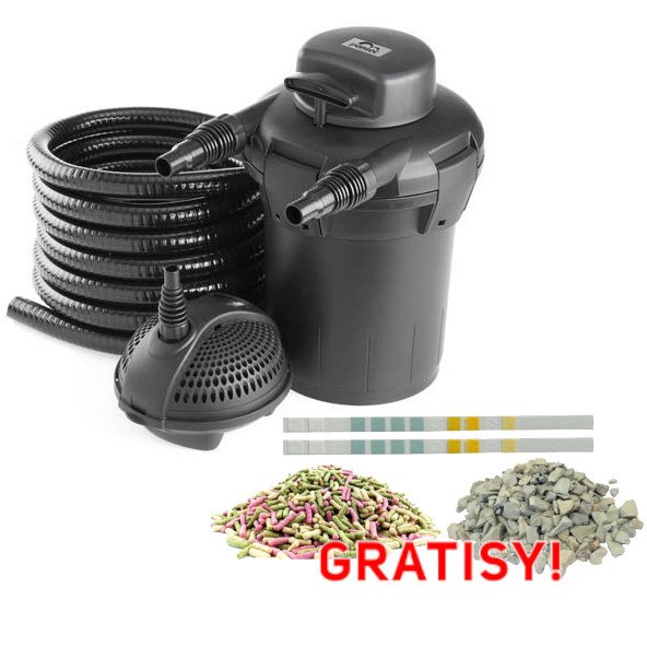 Pontec PondoPress 5000 Zestaw do oczka filtr ciśnieniowy UVC + pompa + wąż + gratisy