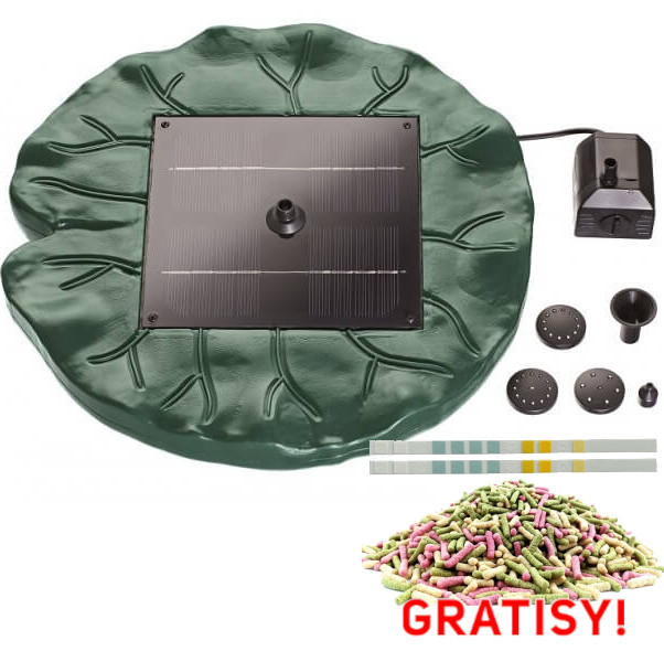 Pontec PondoSolar Lily Island - Solarna fontanna pływająca + gratisy