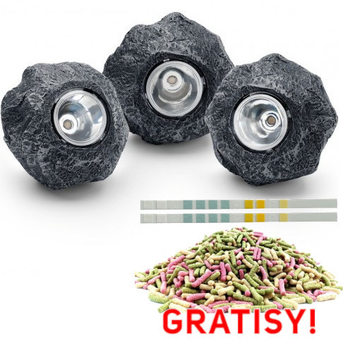 Pontec PondoStar Rocklight Set 3 Oświetlenie LED do oczka 3x1W + gratisy