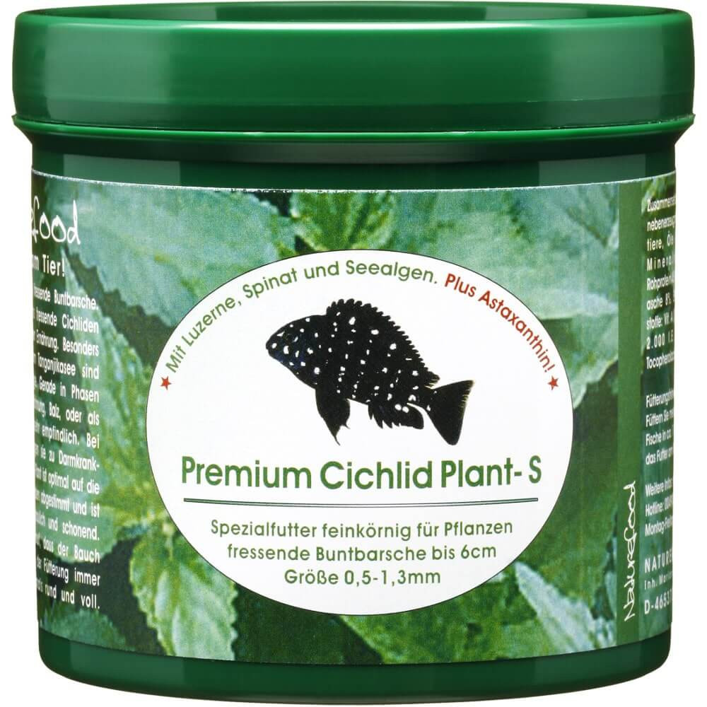 Naturefood Premium Cichlid Plant S 260ml - 95g pokarm dla pielęgnic