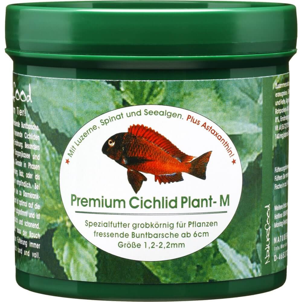 Naturefood Premium Cichlid Plant M 130ml - 40g pokarm dla pielęgnic