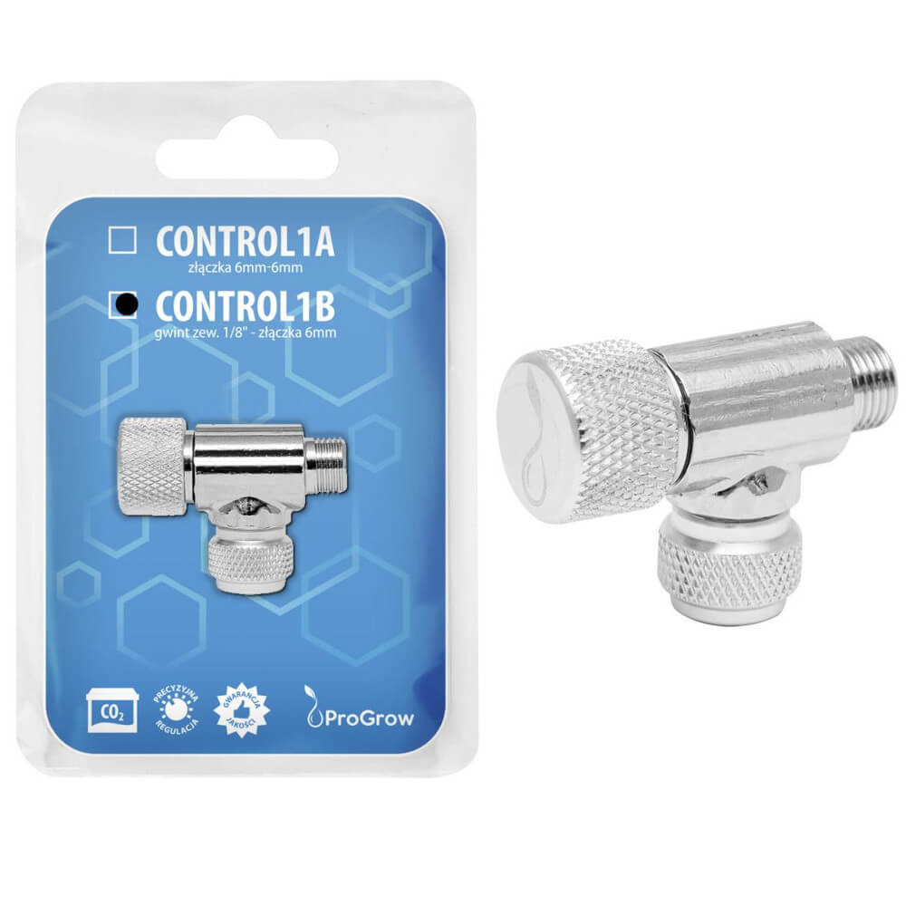 ProGrow Control1B Zaworek do CO2 złączki 1/8" 6/4mm