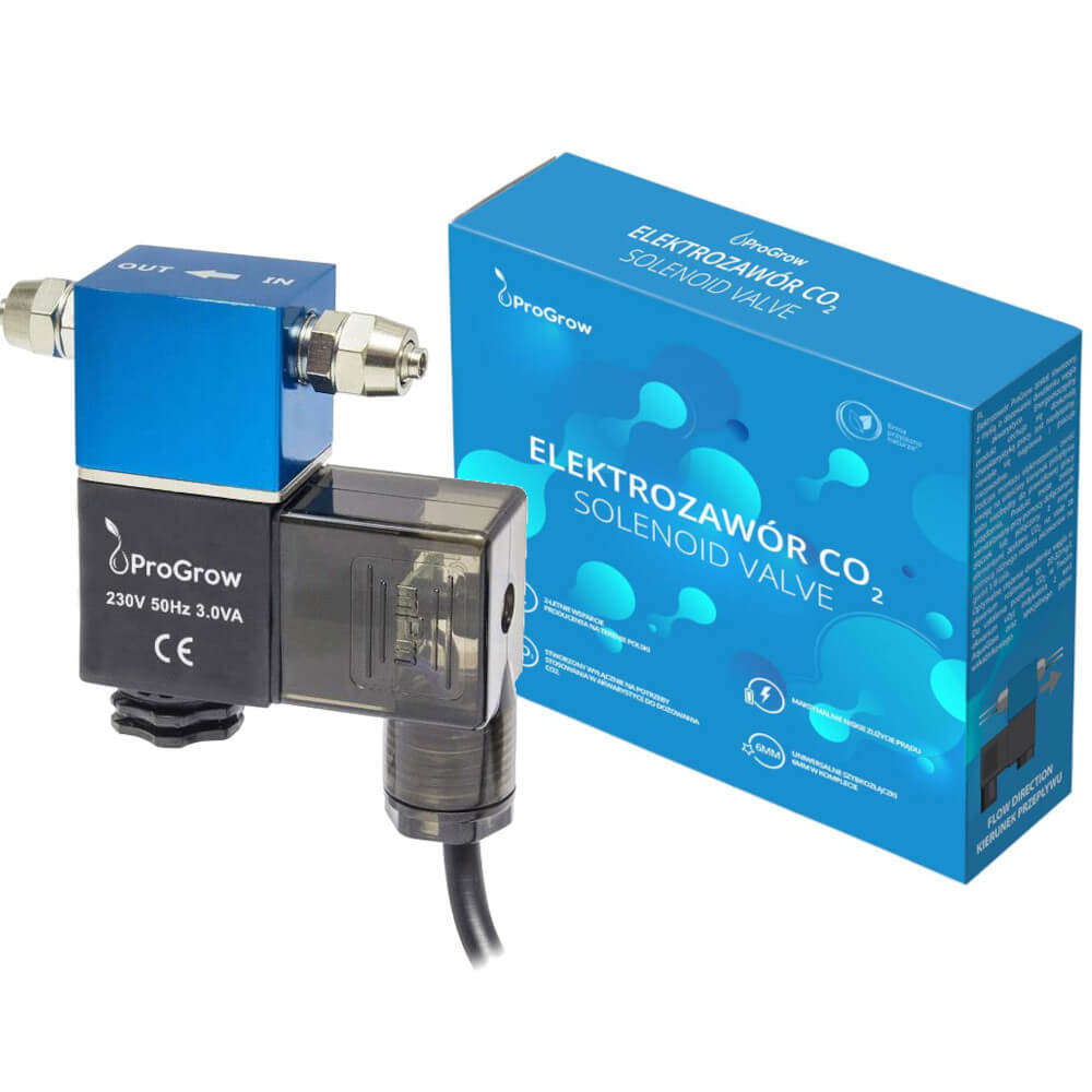 ProGrow Elektrozawór CO2 2,5-3,5W z przewodem