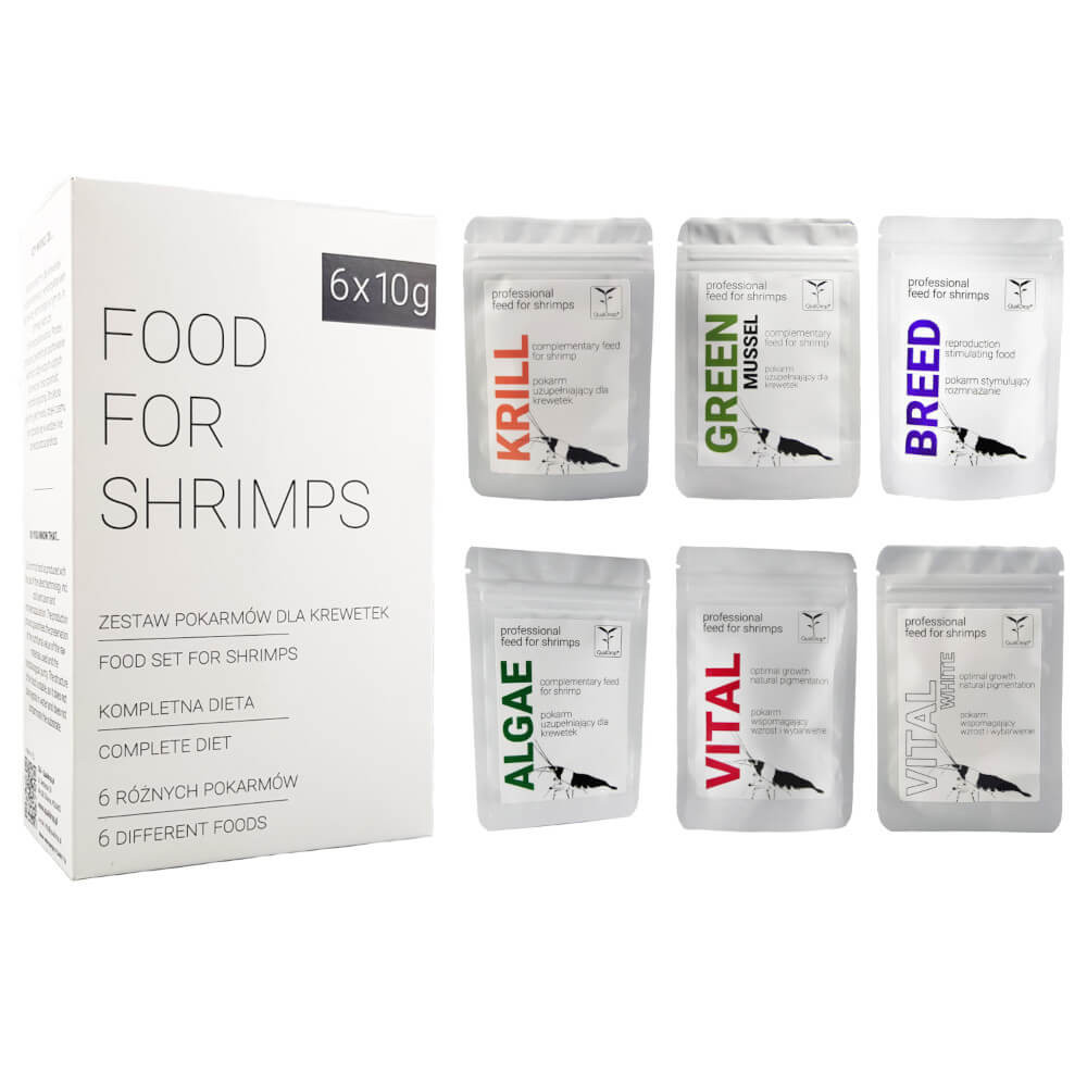 QualDrop Food for Shrimp - Krill Green Vital Breed Algae 6x10g - pokarmy dla krewetek