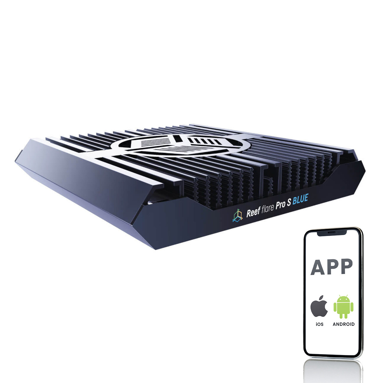 Reef Factory Reef Flare Pro S Blue 65W czarna - Oświetlenie do akwarium morskiego