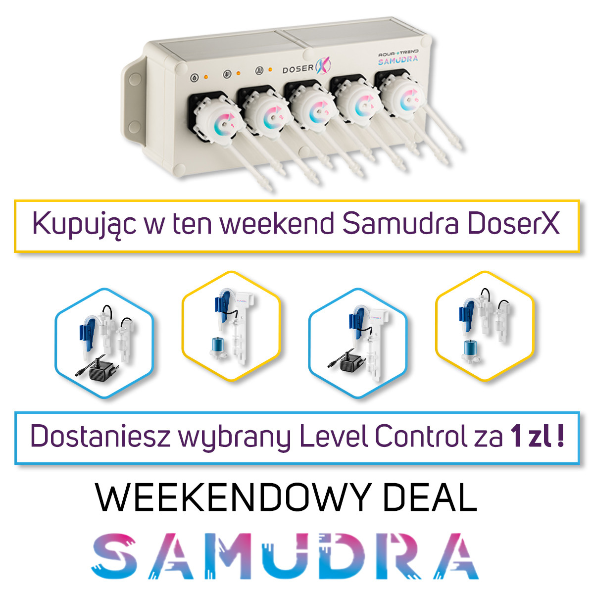 Aqua Trend Samudra DoserX Pompa dozująca 5-kanałowa