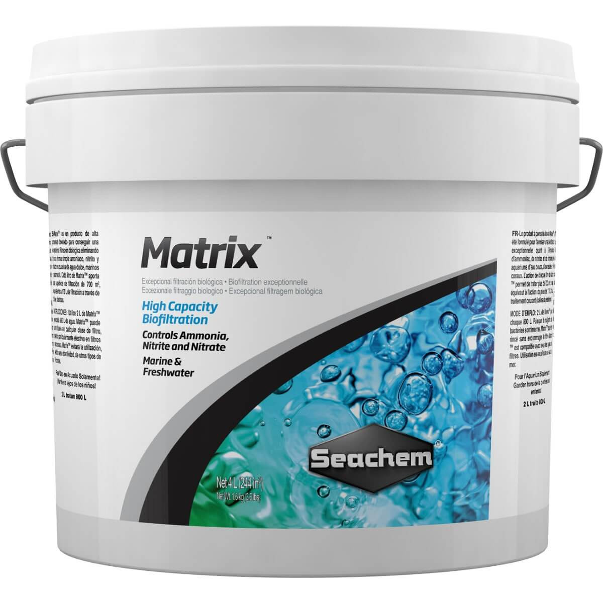 SEACHEM MATRIX 4L - WKŁAD BIOLOGICZNY - 1L/700M2