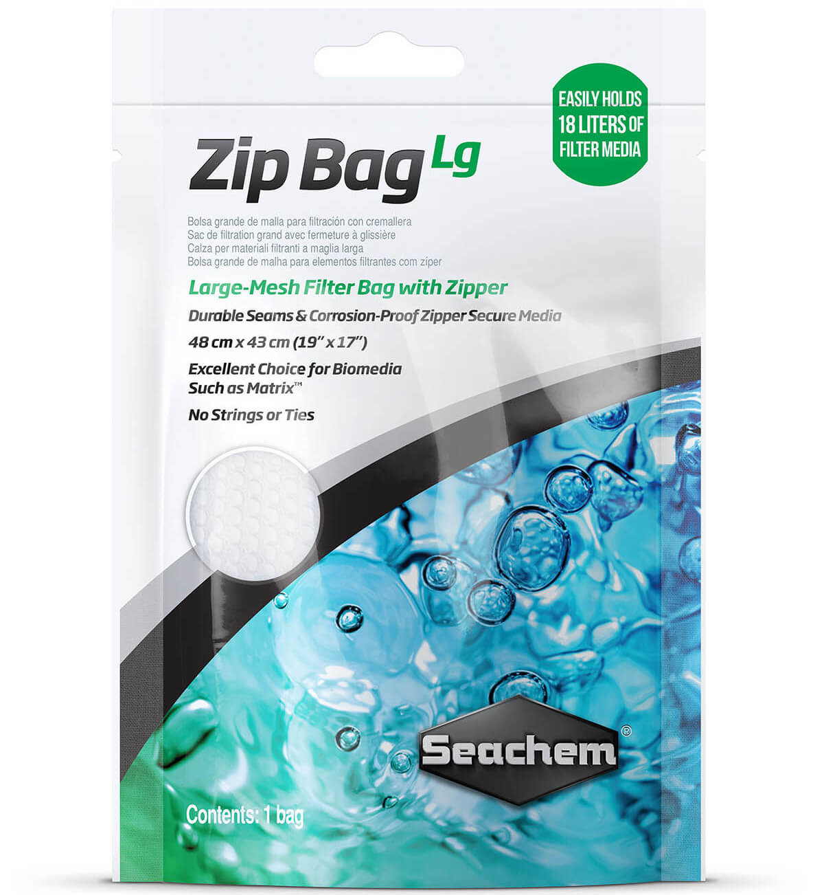 Seachem Zip Bag Large - Worek na media filtracyjne