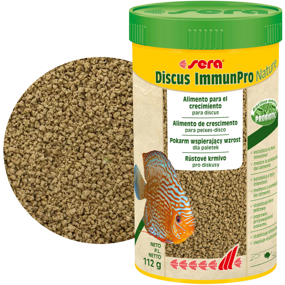 Sera Discus ImmunPro Nature 250ml - Probiotyczny pokarm dla dyskowców