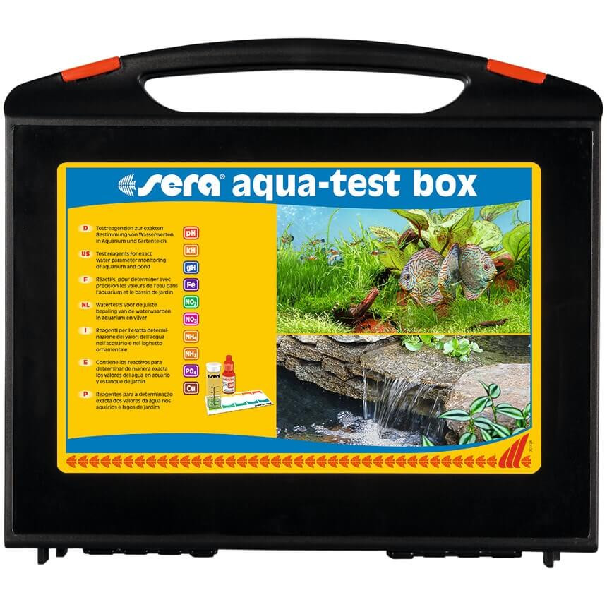 SERA AQUA-TEST BOX CU PH GH KH NH4 NH3 NO2 NO3 PO4 FE 10W1