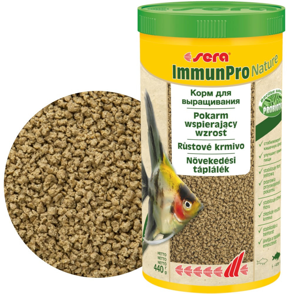 Sera ImmunPro Nature 1000ml - 440g pokarm dla średnich i dużych ryb