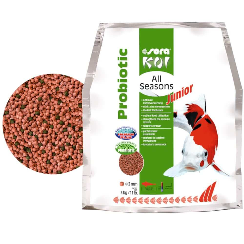 Sera Koi Junior All Seasons Probiotic 5kg Pokarm dla młodych koi