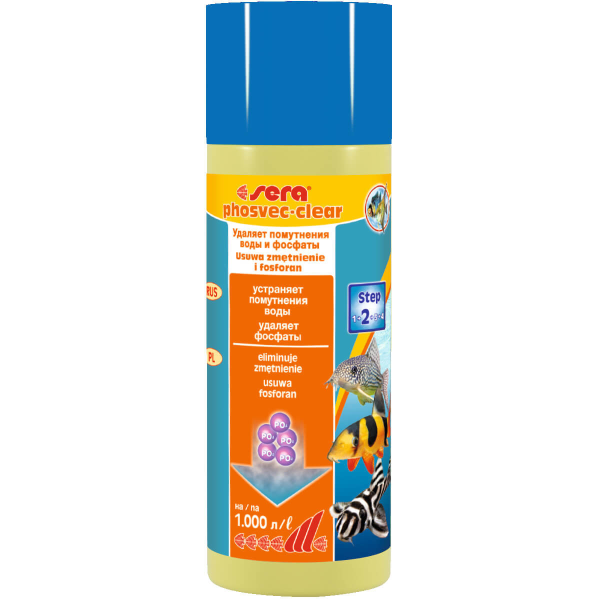 Sera Phosvec-Clear 250ml / 1000L Klaruje wodę w akwarium 