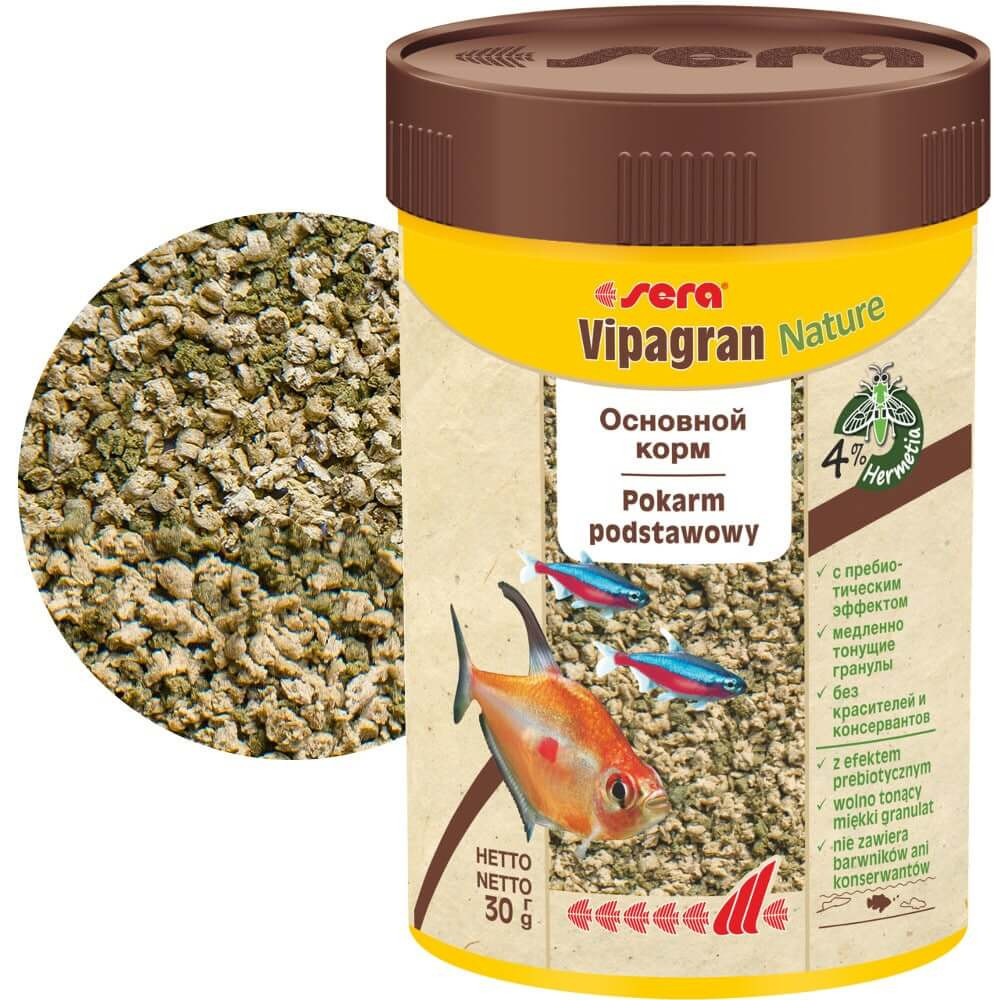Sera Vipagran Nature 100ml - 30g pokarm podstawowy dla ryb