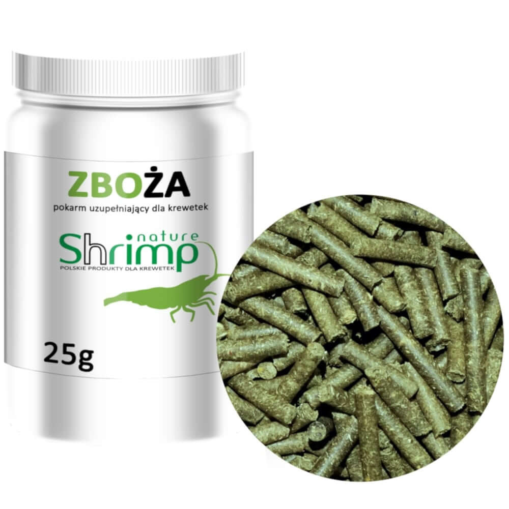 Shrimp Nature Zboża 25g - jęczmień pszenica żyto - pokarm uzupełniający