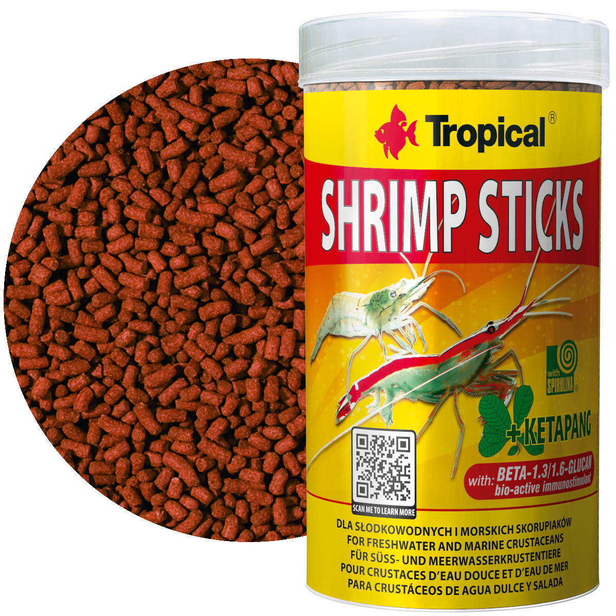 Tropical Shrimp Sticks 250ml - 138g Pokarm dla krewetek