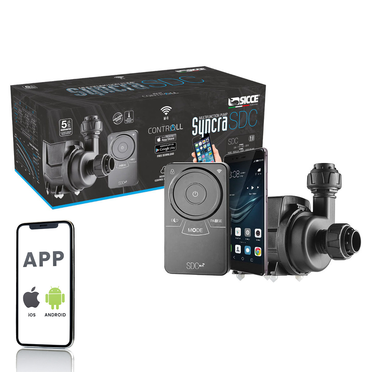 Sicce Syncra SDC Pompa 9.0 - 4000-9000l/h - WiFi