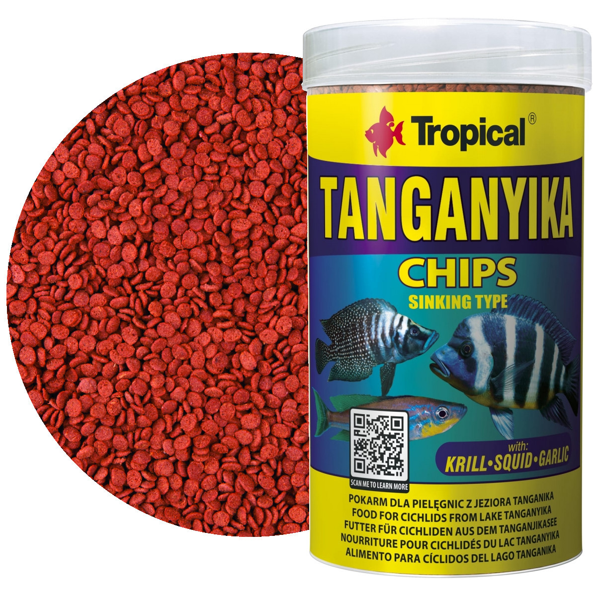 Tropical Tanganyika Chips 250ml - 130g Pokarm dla pielegnic