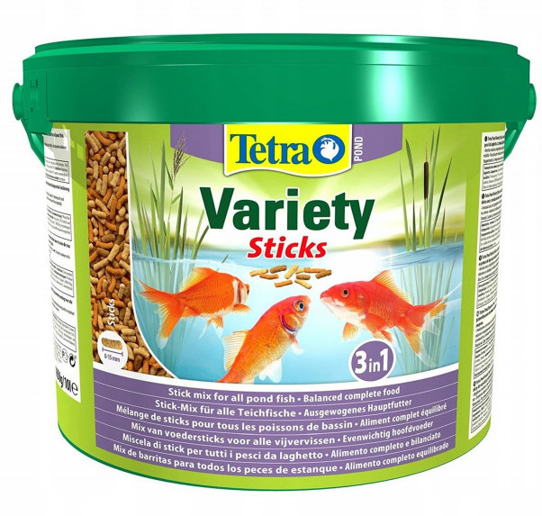 OUTLET Tetra Pond Wheatgerm Sticks 10L - Pokarm dla ryb stawowych