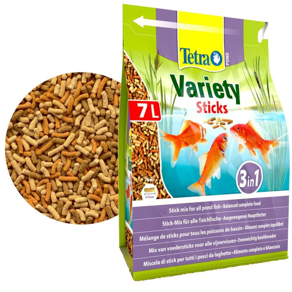 Tetra Pond Variety Sticks 7L - 1020g MIX 3 pokarmów dla ryb