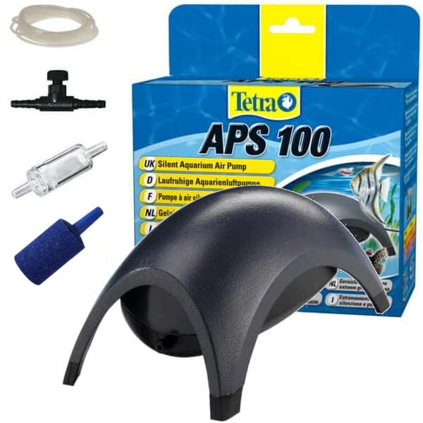 Tetra TEC APS-100 pompka akwariowa czarna + mega zestaw
