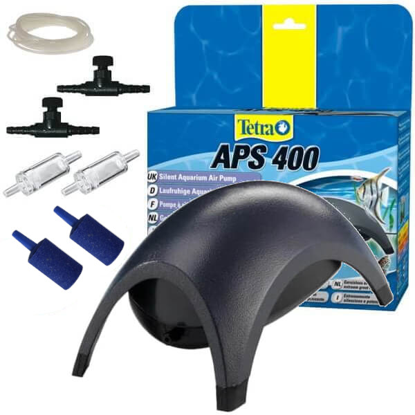 Tetra TEC APS-400 pompka akwariowa czarna + mega zestaw