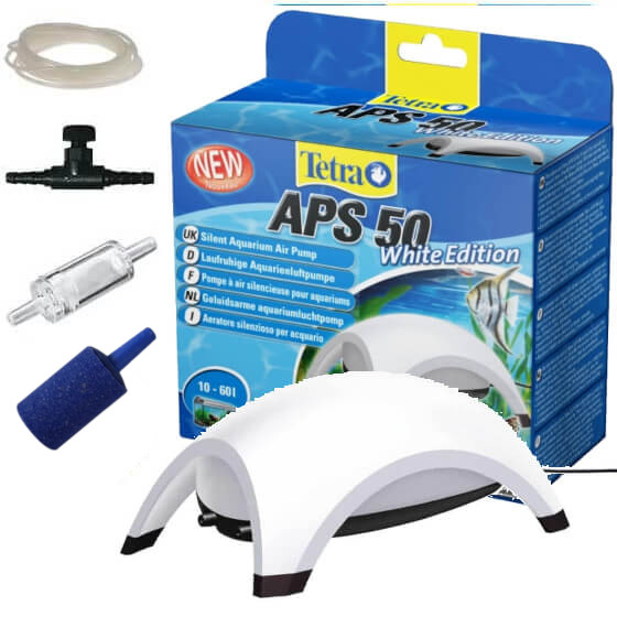Tetra TEC APS-50 pompka akwariowa biała + mega zestaw