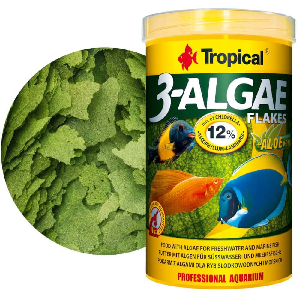 Tropical 3-Algae Flakes 1000ml - 200g Pokarm spirulina